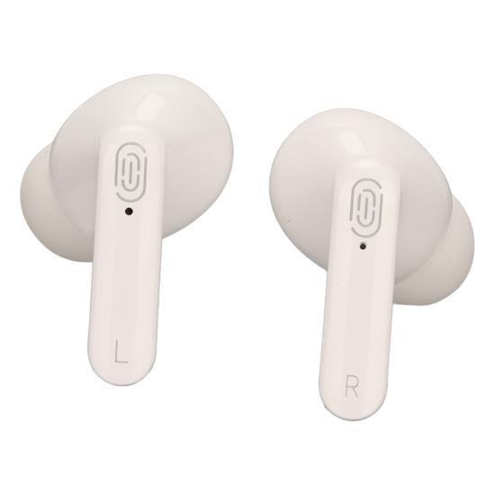 Smart Touch Bluetooth 5.1 Earbuds Strong Signal Low Loss Portable HiFi Wireless Headphones for Outdoor White 