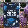 2D Flat Class of 2026 Graduation Design with Balloons and Cap Multi-functional Festive Yard Decoration Sign Wall Hanging Metal Sign Aluminium Sign