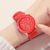 Reloj Mujer  Fashion Women Watches Elegant Red Silicone Quartz Watch Luxury Ladies Clock Gift for Girls Relogio Feminino