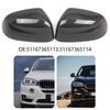 1 Pair Front Door Rearview Wing Mirror Cover 51167365113 51167365114 for F25 F26 Rear View Mirror Caps Replacement