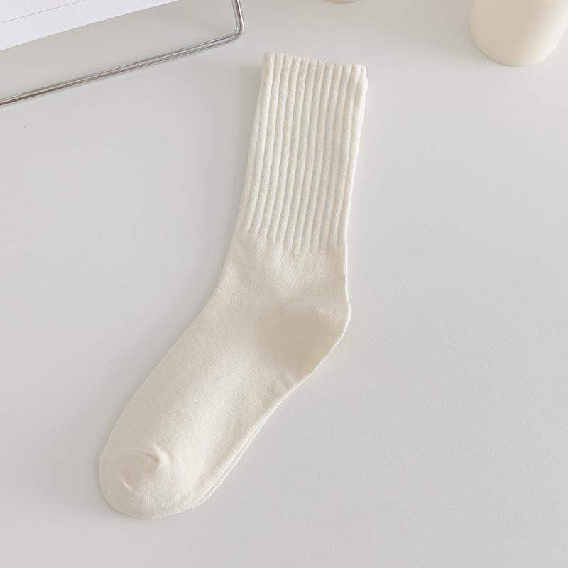 Ladies Spring and Autumn Cotton Boneless Yuezi Tube Stack Socks