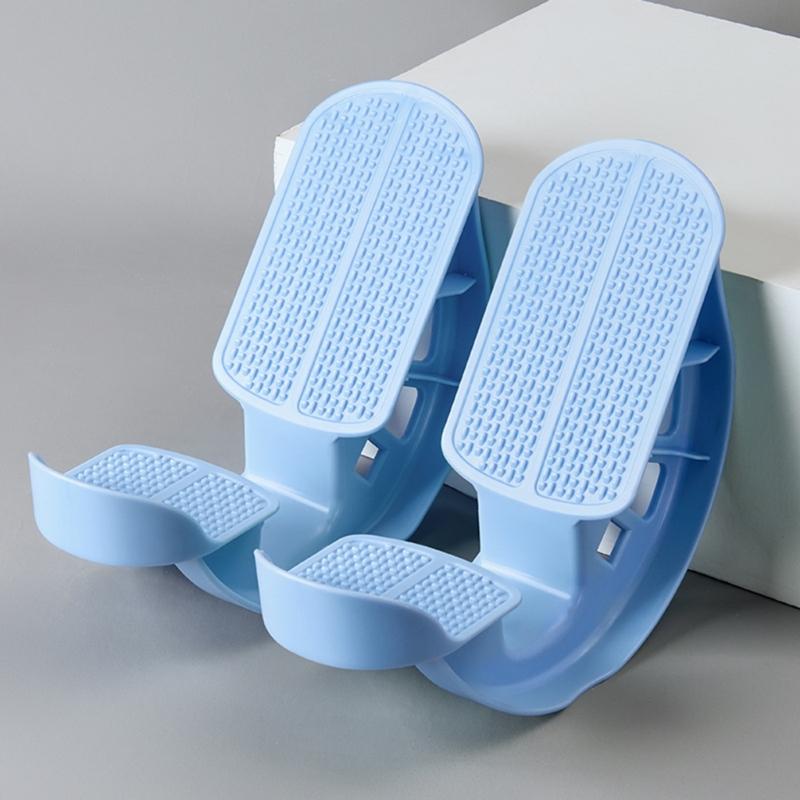 2Pcs Portable Calf Stretching Wheel Foot Rocker Board Stretching Calf Pedal Leg Stretching Massage Fitness Equipment