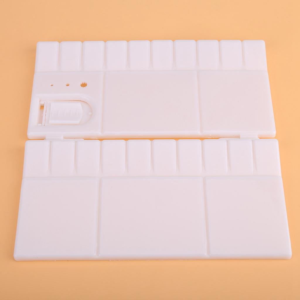 Foldable 24 Grids Artist Square Plastic Palette Paint Tray Watercolor Box Oil Painting Tool