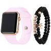 3-Piece Men's LED Silicone Watch & Bracelet Set