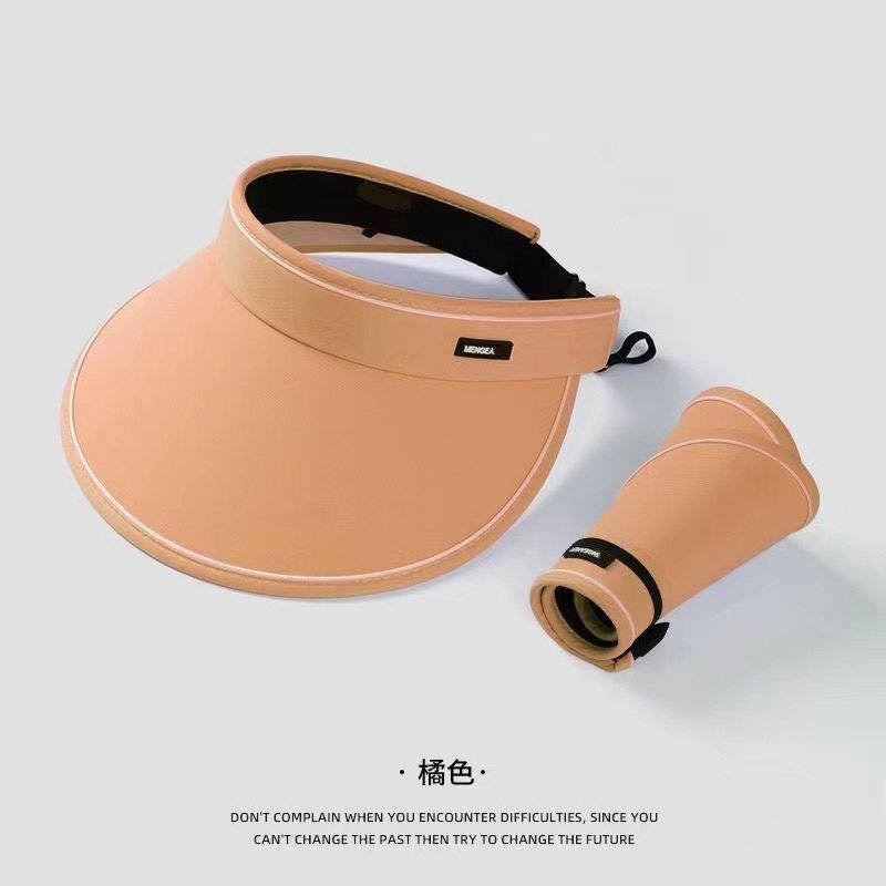 Large brim summer empty top summer UV protection sun protection hat female UV sun hat sun hat face cover UPF50 +