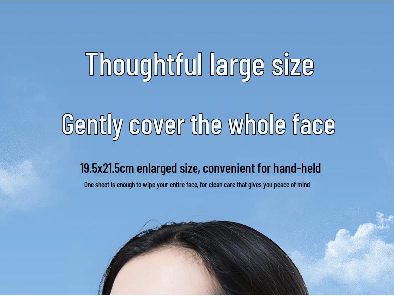 Niliya Disposable Facial Cleansing Wipes, 600g Large Roll, Extra Thick Cotton Face Towels for Salons