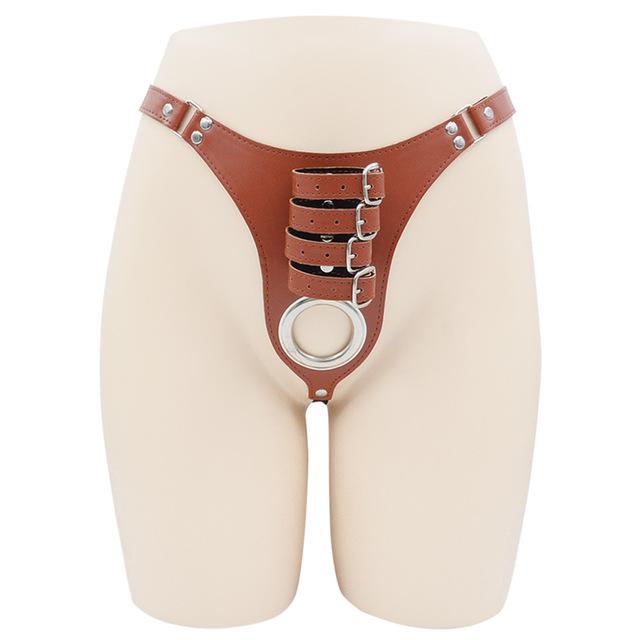 BDSM PU Leather Male Chastity Belt Device Pants Underwear Lock Penis Rings Bondage Erotic Sex Toys for Men Women 18+ Adult Games