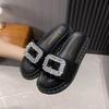 Slippers women's outer wear 2025 new summer fashion versatile thick-bottomed sandals women's large size 414243 one-word skirt