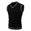 Men's V-neck Vest Knitted Vest Bottoming Shirt Men And Women Fashionable Couple Outer Wear Peach Heart Collar Vest