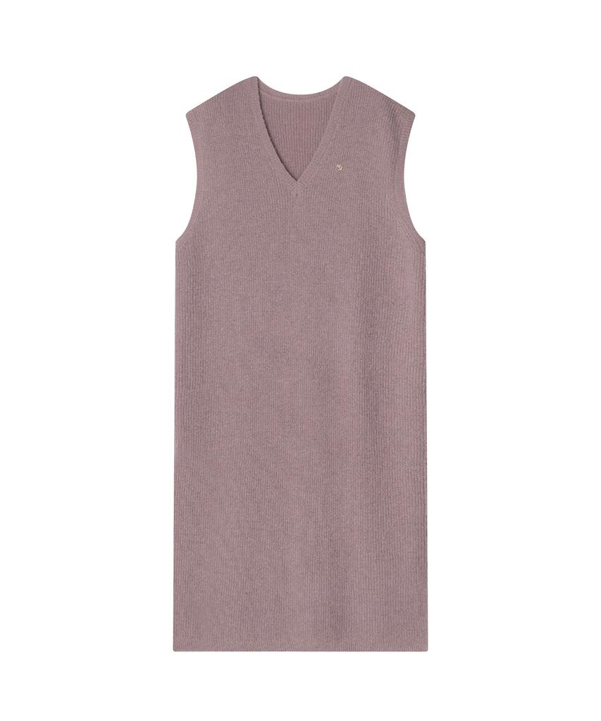 Meibeoyu Volodina Knit Long Vest _ Pink