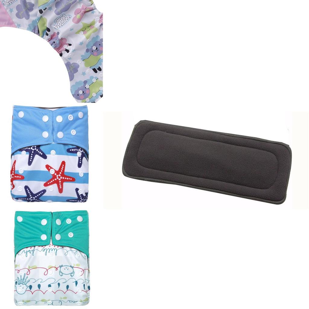 Washable Bamboo Charcoal Inserts In Baby Cloth Diaper With Ultimate Durability