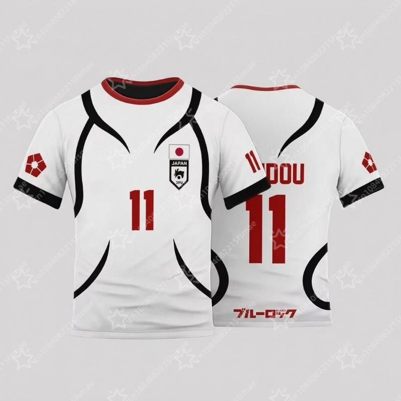 Japan U-20 Soccer Jersey Shidou Ryusei Oliver Aiku Football Shirt Anime Cosplay Costume XXS