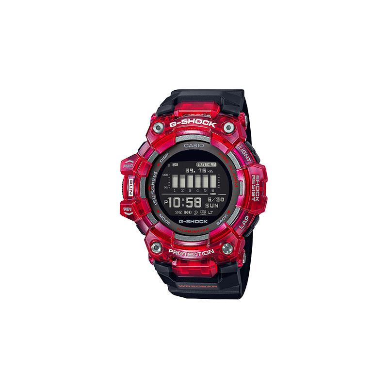

Casio G-SQUAD series G-SHOCK GPS positioning pedometer intelligent training tracking LED light radio wave quartz movement resin strap GBD-100SM-4A1PRD чёрный