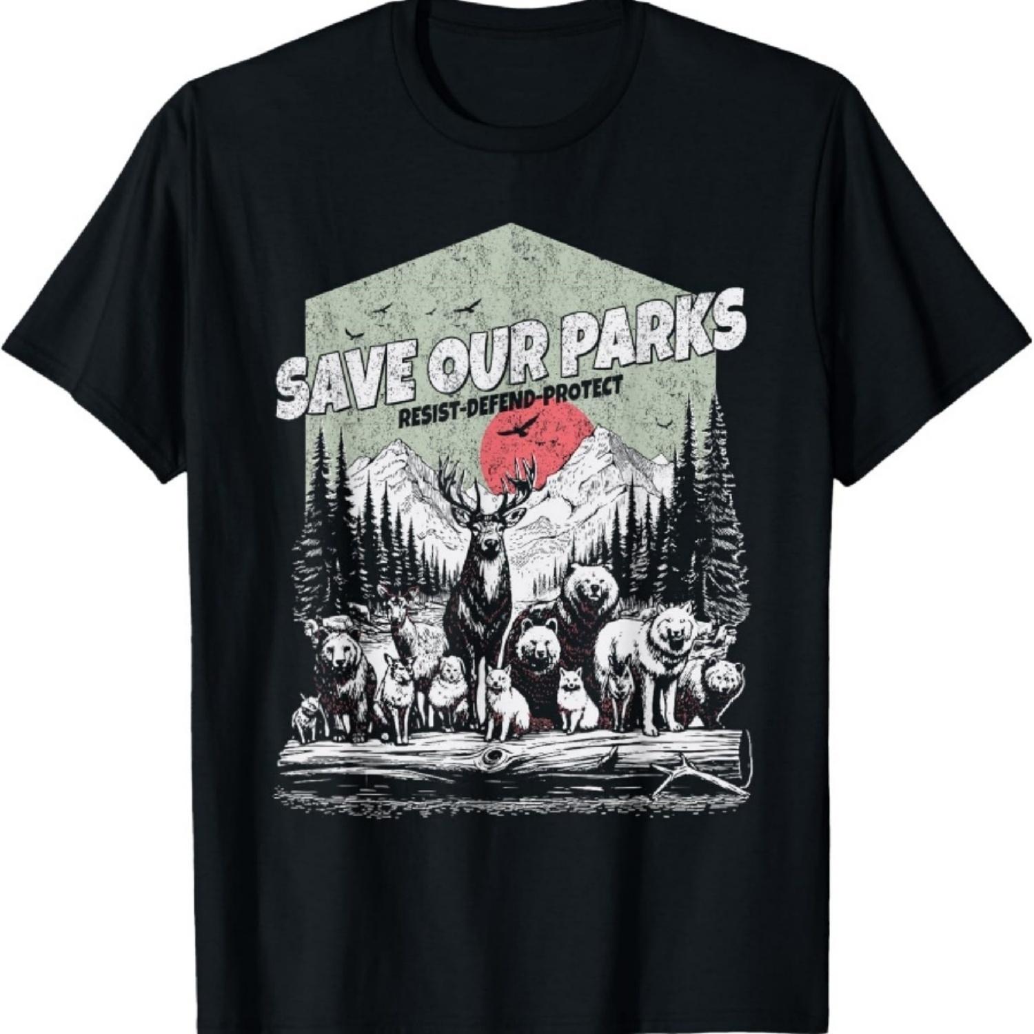 Футболка «Сохраним наши национальные парки» XXXXXL разноцветный