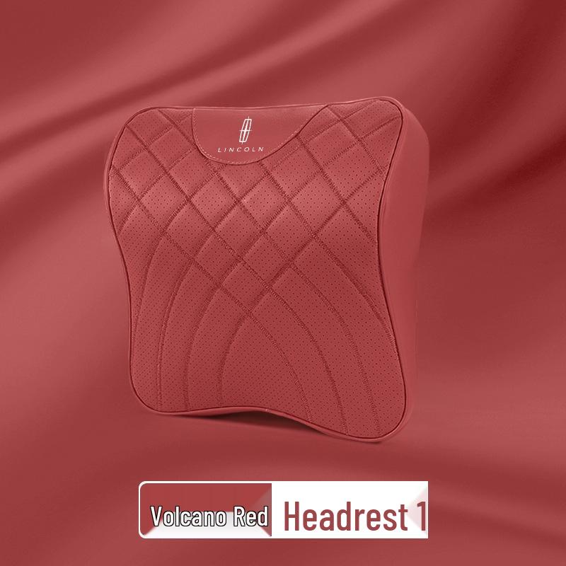 Headrest & Lumbar Support Pillow for Lincoln Corsair, Aviator, Lincoln Z, & Navigator