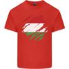 Torn Hungary Flag Hungarian Day Football Unisexs Light Cotton Tshirt