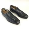 Vintage DAKS Genarbtes Leder Wholecut Schuhe 9.5 / 27.5cm / Schwarz Business Kleiderschuhe(GEBRAUCHT)