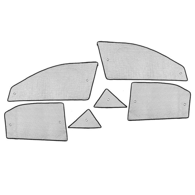 6Pcs/set Side Door Window Privacy Sunshade Covers Silver Aluminum Foil Fit For Toyota Camry 2012 2013 2014 2015 2016 2017