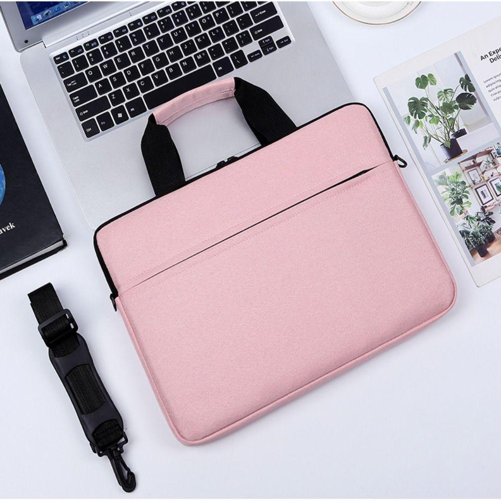 Universal Shockproof Laptop Sleeve Case Ultra Thin Business Laptop Handbag Large Capacity Fashion Shoulder Bag