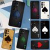 Ace of Spades Hülle für Samsung Galaxy S22, S23 Ultra, S8, S9, S10 Plus, Note 10, 20 Ultra, S21 FE, S20 FE