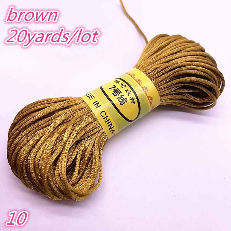 20yards/lot 1.5mm Chinese Knot Line Cord Silk Satin Cord Nylon Cord DIY String Necklace Bracelets Cord