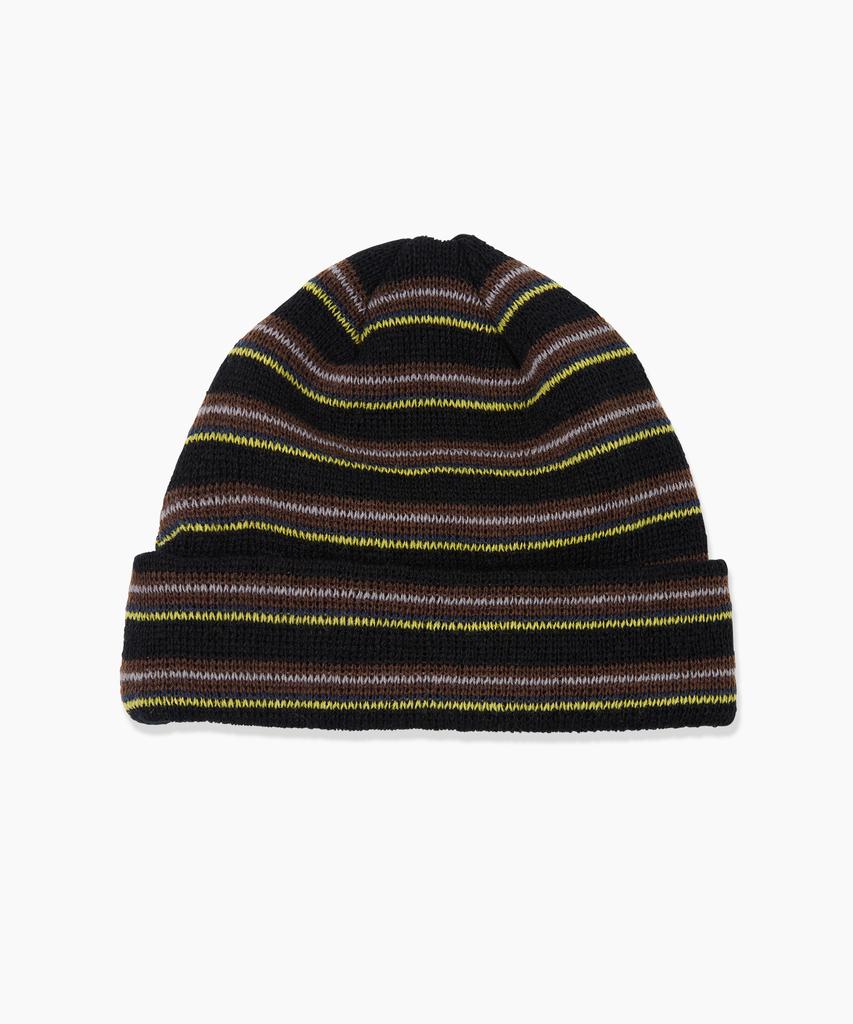 HELLO SUNRISE Hs Multi Stripe Beanie_Black