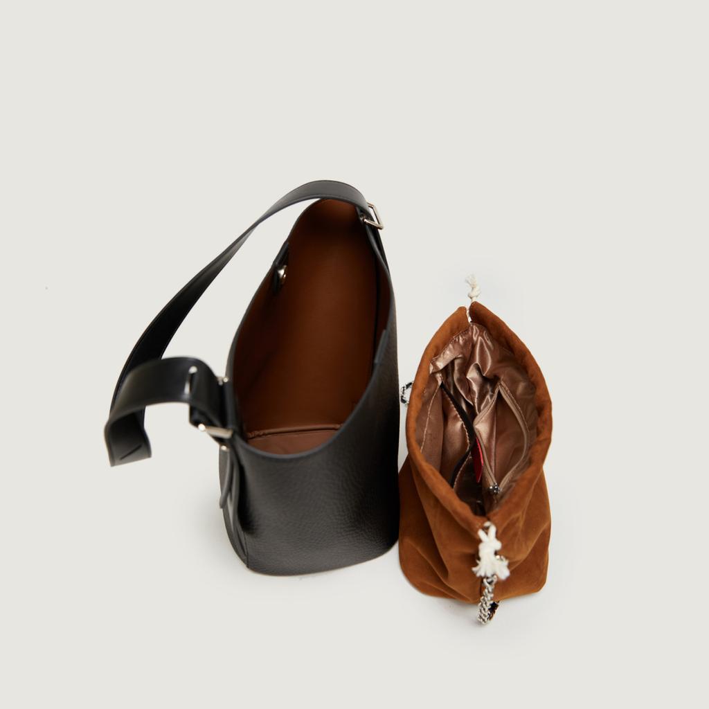 Bucket Bag, New Retro Fashion Bag, Commuting Large Capacity Bag, High-end Feeling, Mother Child Shoulder Bag, Women's Bag