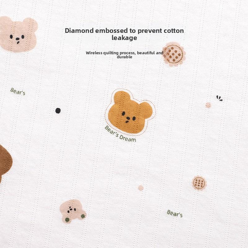 Cotton Muslin Cute Cartoon Printing Baby Swaddle Blanket Soft Breathable Newborn Baby Receiving Blanket For Infant Boys Girls