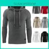 Men's Soft Hooded Pullover Jacket In Fashionable Colors For Stylish Comfort