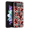 Schachbrett kariertes Schachbrett Hülle Für Samsung Galaxy Z Flip3 Flip4 Flip5 Hülle Schale Für Z Flip 3 4 5 6 7 Harte Faltabdeckung