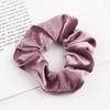 1 PC Velvet Scrunchies Rope For Women Girls Solid Hair Ties Big Ponytail Holders Headband Black Coffee Hair Band Accessories