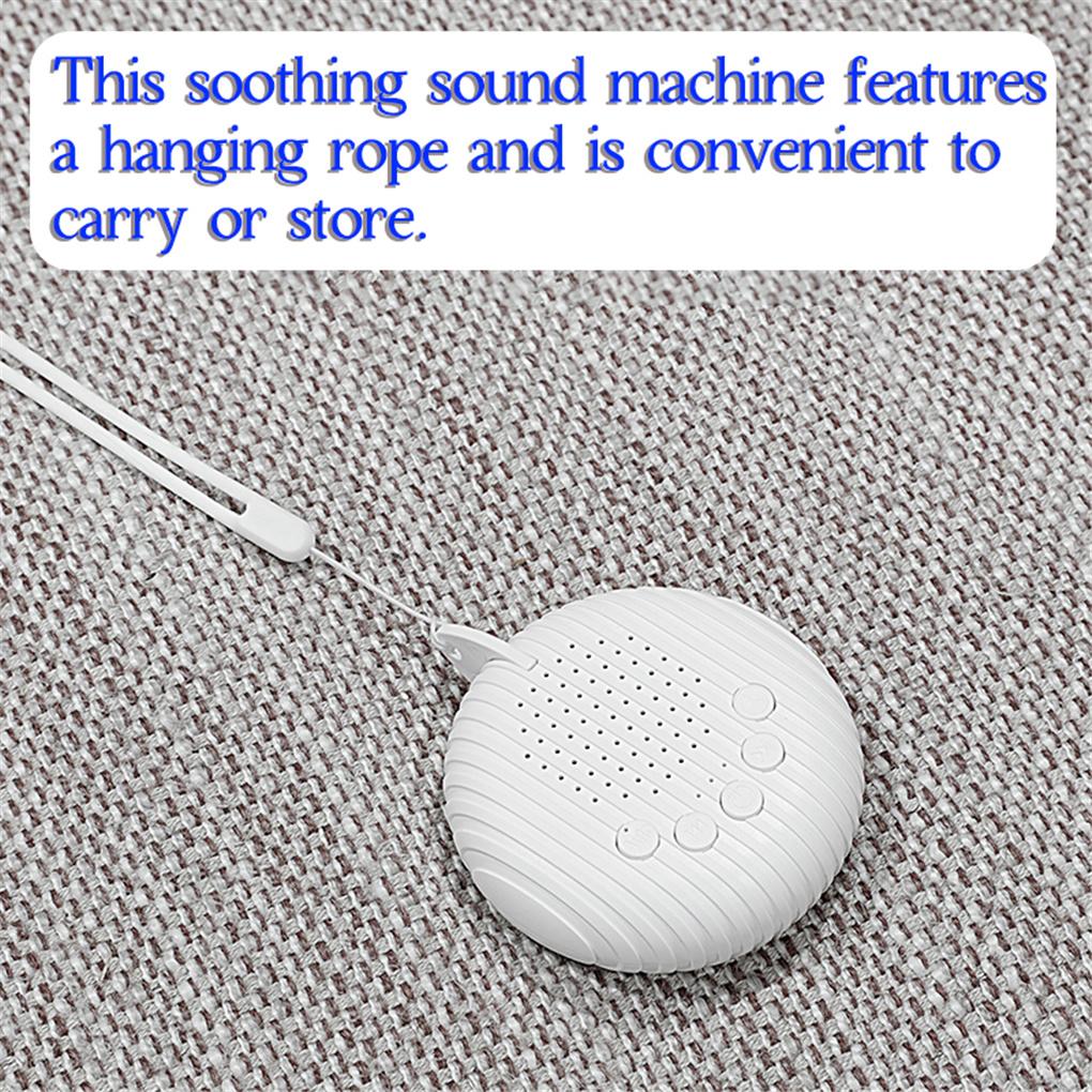 White Noise Machine Automatic Shutdown Timer Speaker Portable Pocket Bedroom Baby Room Sound Player Sleep Aids Accessories