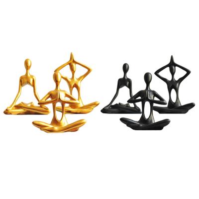 3Pcs Yoga Statues Art Crafts Collectible Minimalist Decorative Figurines for Dining Table Table Centerpiece Office Desk Bedroom