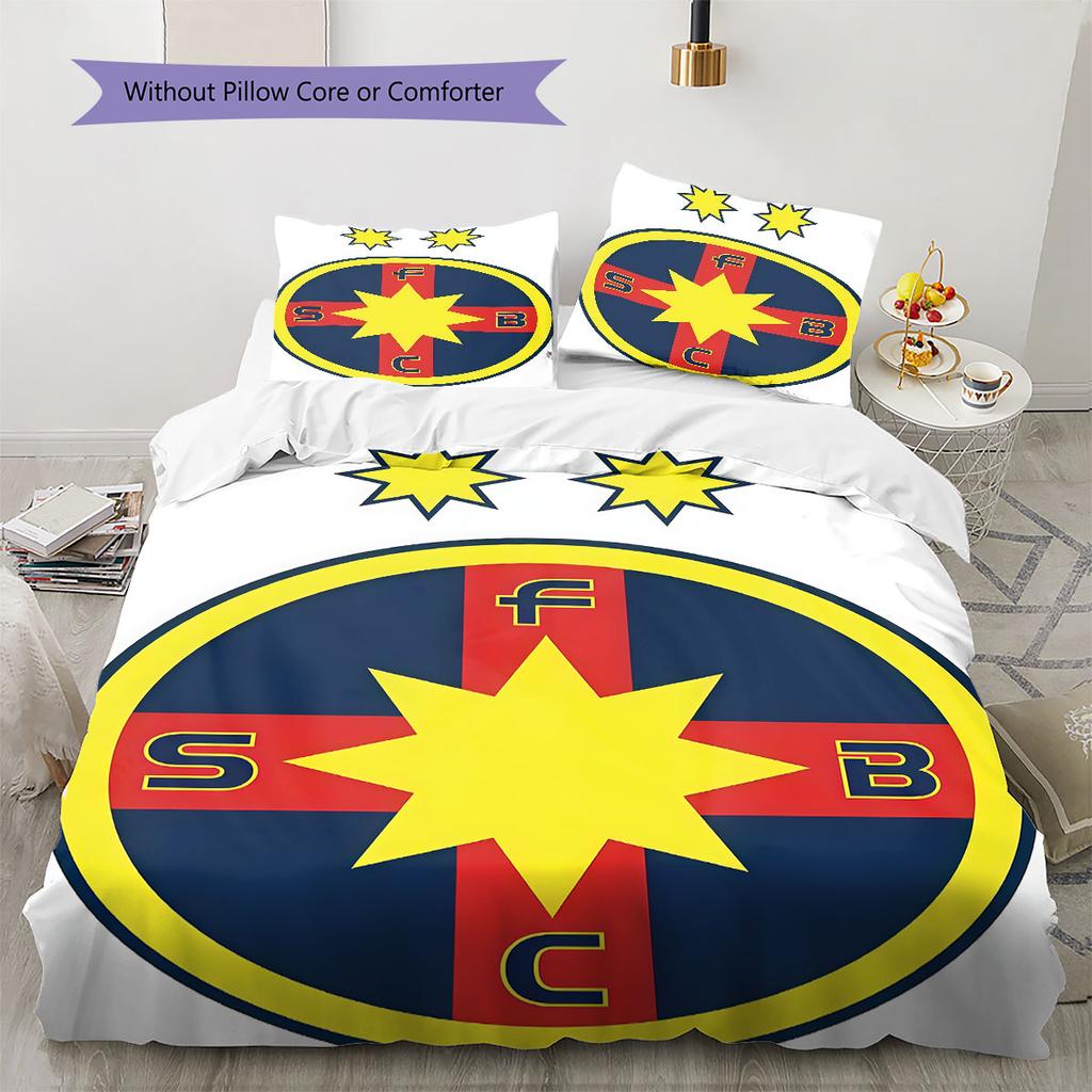 FCSB History Bedding Quilt Set Quilt Cover Pillowcase Home Decoration Birthday Gift (1 * Duvet Cover + 2 * Pillowcase, Without Core)