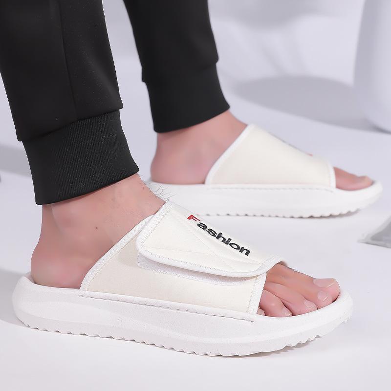 Fashion Solid Color Fashion Casual Slippers for Men Soft-soled Anti-slip Wear-resistant Sports Beach Shoes Male Summer New Slippers Man