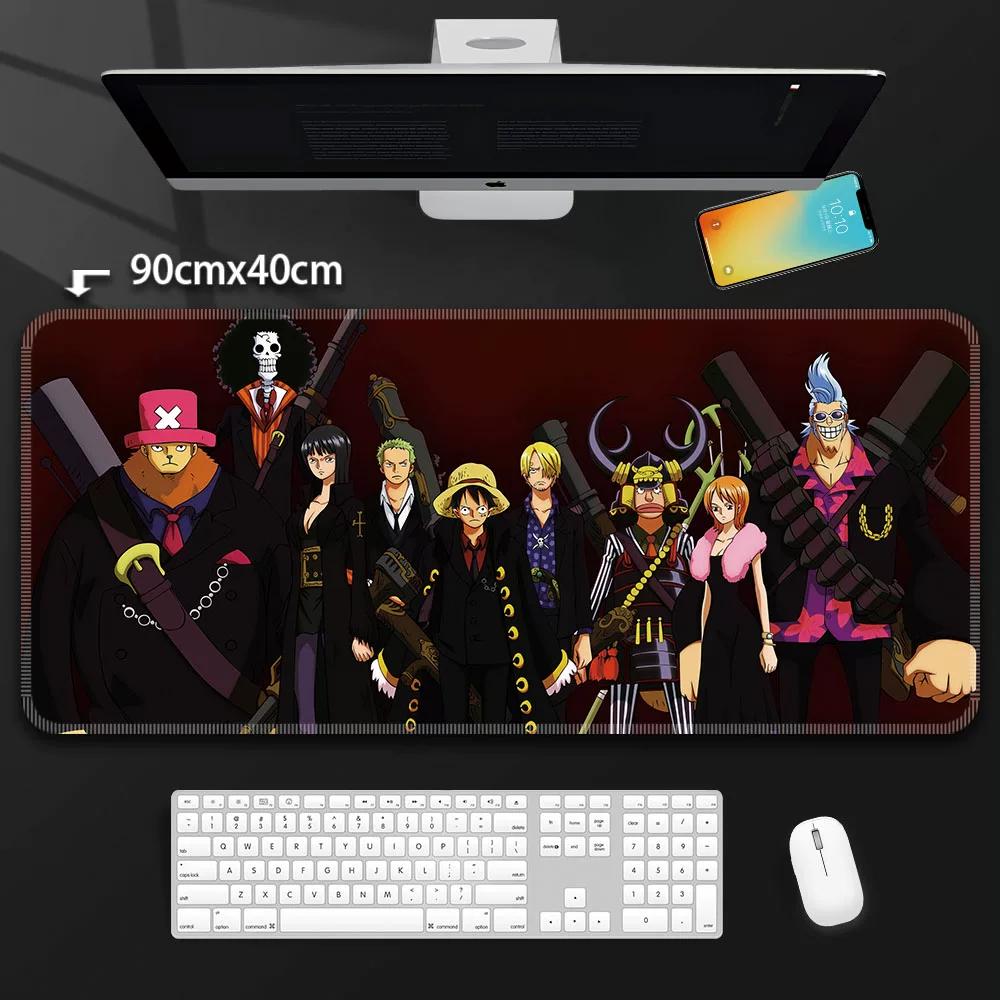 One Piece Leather Mouse Pad Oversized Peripherals Two-dimensional Anime  Monkey D. Luffy Roronoa Zoro  Boys Computer E-sports Game Keyboard Table Mat