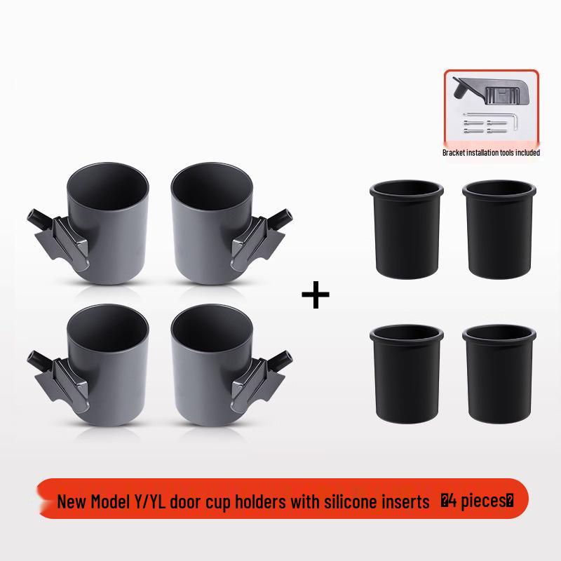 Speciální držák na nápoje pro Tesla Model 3/YL Nová edice Dveře a úložný prostor