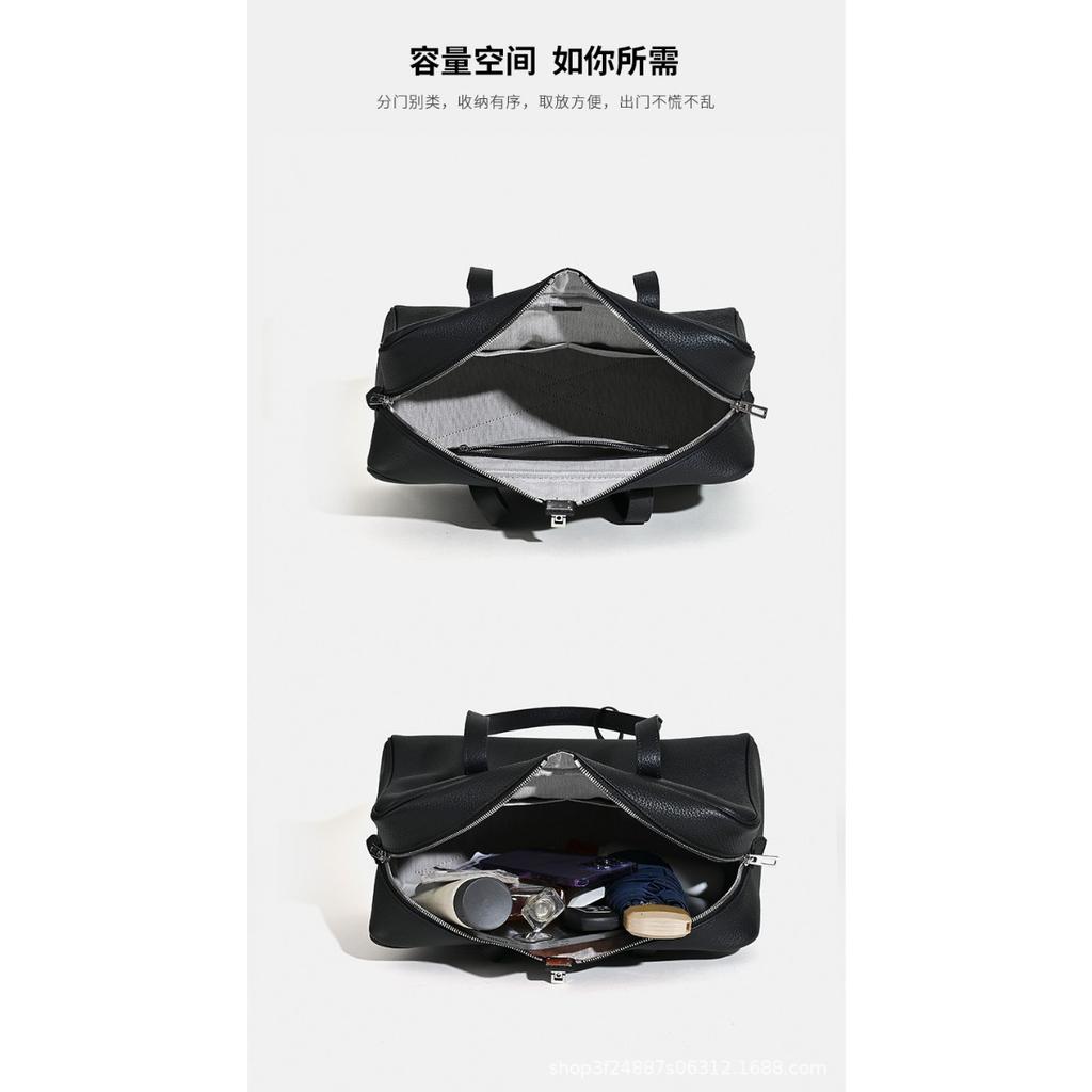 First Layer Cowhide Victoria Bowling Pillow Bag Genuine Leather Portable Tote Bag Fashionable High-end Shoulder Messenger Bag