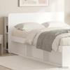 Headboard Cabinet White 135 x 18.5 x 80 cm Particleboard