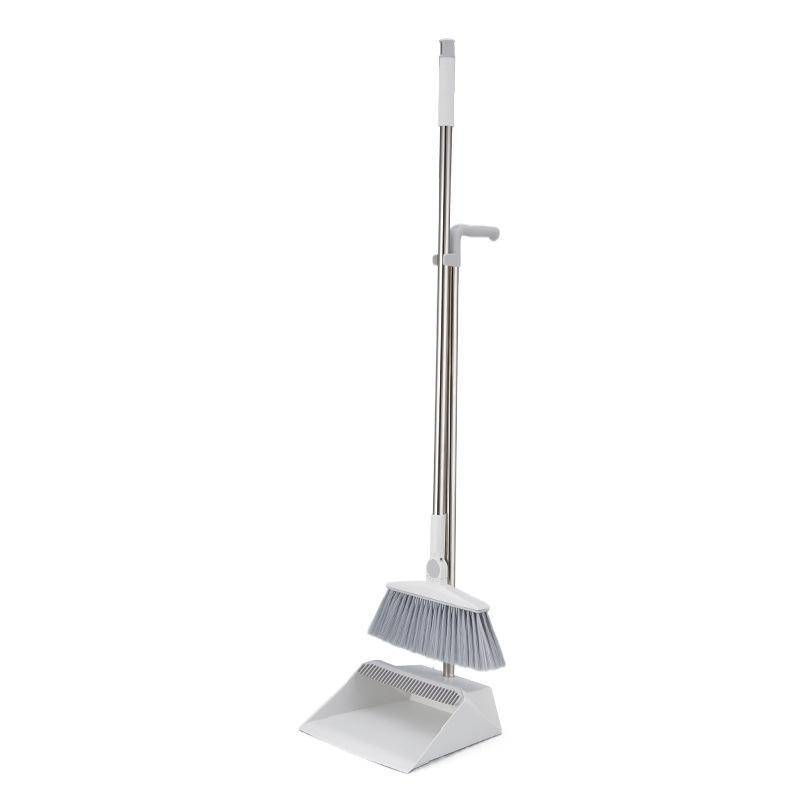 Home Broom & Dustpan Set with Comb Teeth - Perfect for Living Room Floor Cleaning