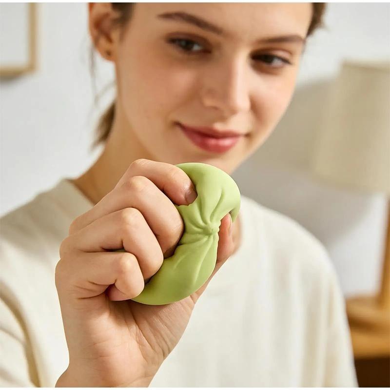 Colorful Dumpling Squishes Stress Balls Reusable Low Rebound Decompression Playthings Soft Dough Ball Distinctive Home Decor for Adults Kid