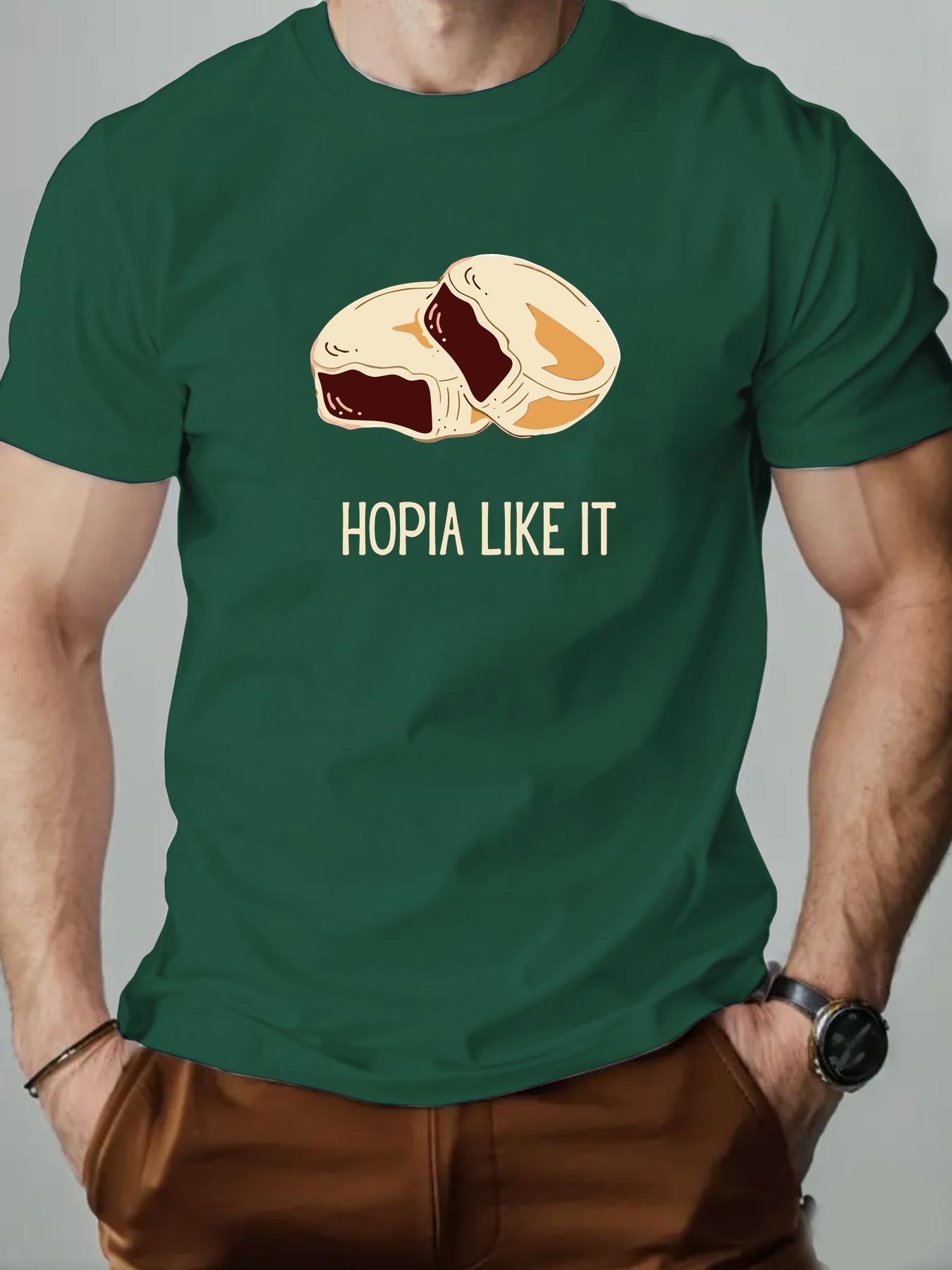 Mens cotton Tshirt Hopia LIKE IT summer round neck short sleeve graphic breathable fashion casual Tshirt 4XL