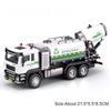 1:50 Vegetable And Fruit Refrigerated Truck Dust Suppression Spray Car Model Toy Pull Back Simulation Vehicles Desktop Ornament