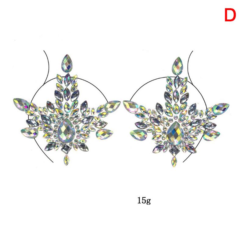 

Поддельные татуировки наклейки на грудь драгоценности лицо деко алмаз акрил as the picture