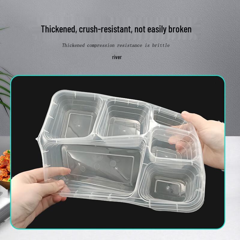 Jinmei Hewang Transparent 6-Compartment Disposable Food Container
