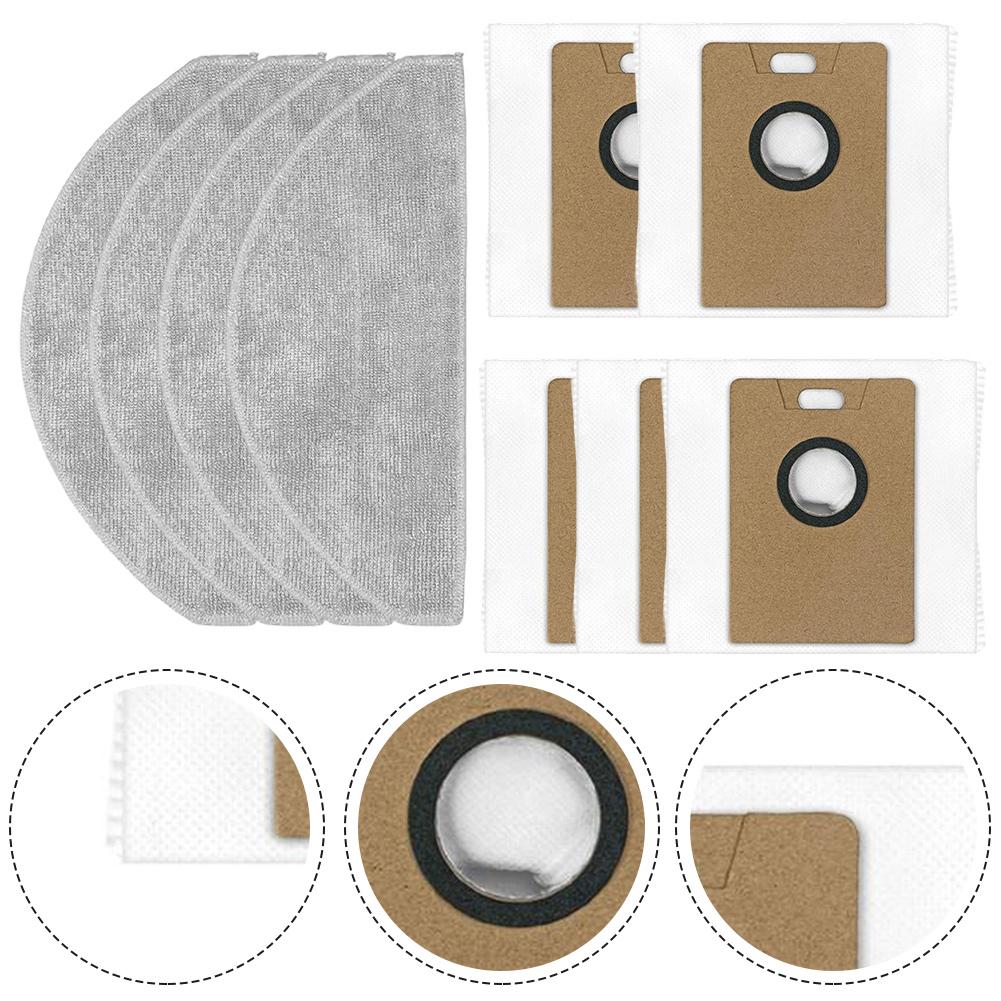 9-piece Vacuum, Mop, And Dust Bag Set For The For Narwals For Freos S Robot Vacuum Cleaner. Strong Seal Captures Dust.