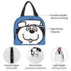 Snoopy and Olaf Insulated Lunch Bag with Bento Cooler Bag with Soft Cooler Bag Clasp, Black, Box, Insulated, Zipper, Compact, Bag, Tote/Eco
