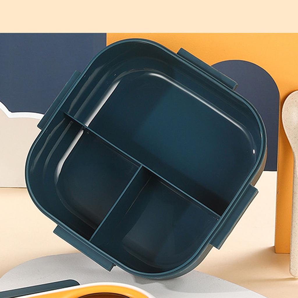 1 Stück isolierte Bento-Box mit Fächern, auslaufsichere Kunststoff-Lunchbox für Schule, Arbeit, mikrowellengeeignet, leicht zu reinigendes Material