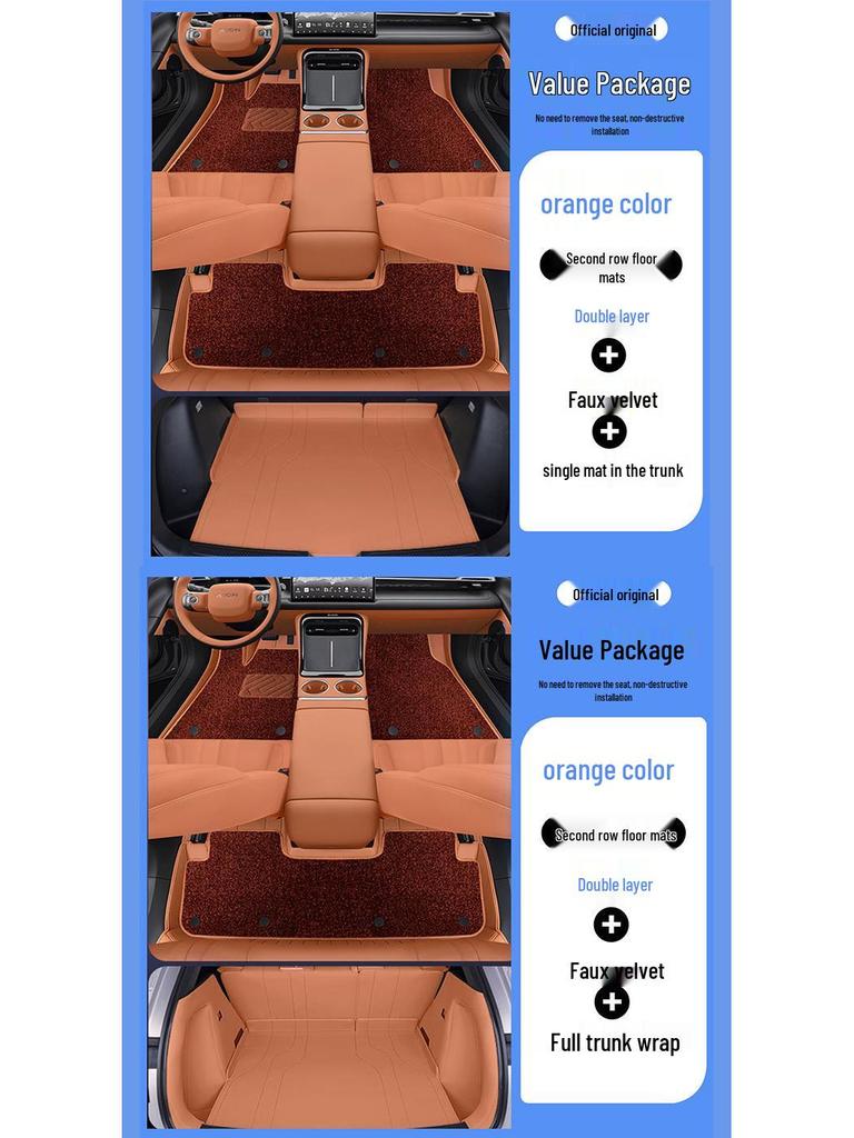 AION V Full Coverage T-Rex Leather Car Mats: Eco-Friendly, Odorless Protection for Interiors