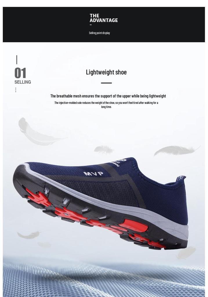 Versatile Men's Fashion Slip-on Cloth Shoes: Comfortable Low-top Casual Walking Shoes